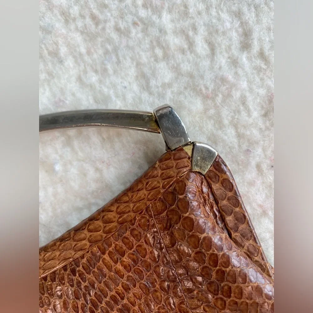 1960s Genuine Snake Skin Handbag